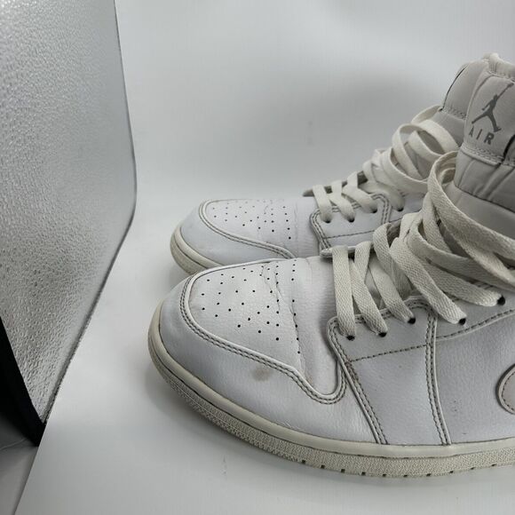 Nike Air Jordan Shoes‎ Mens Size 11.5 Triple White Mid High Sneakers Basketball main image 11